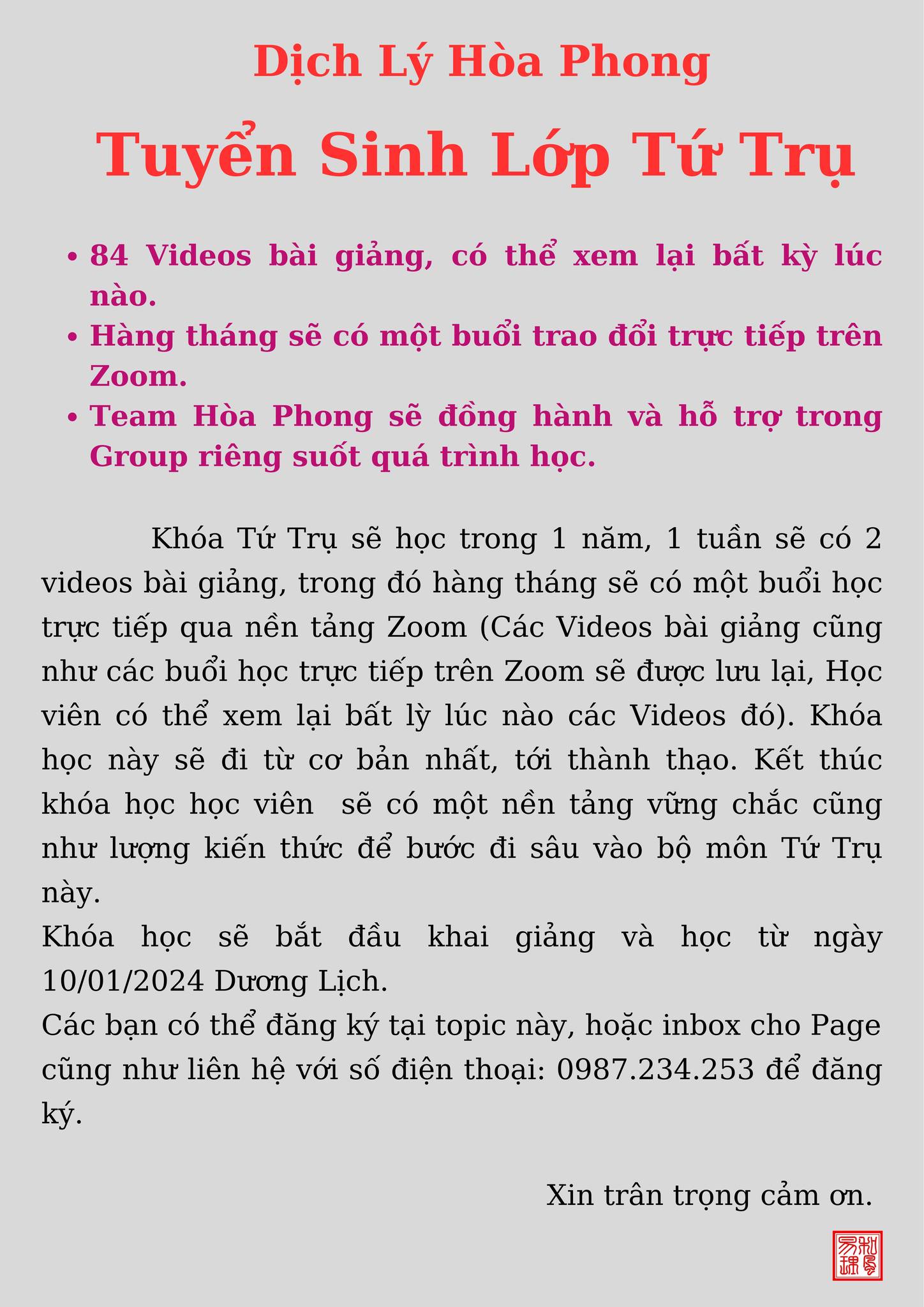 Tứ Trụ từ cơ bản đến thành thạo